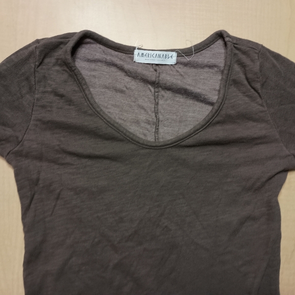 American Able Distressed Long Sleeve Shirt Size Small - Picture 5 of 10